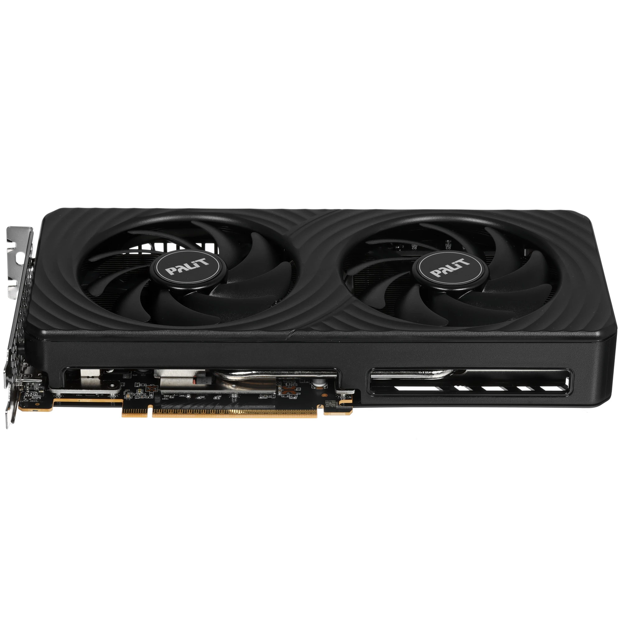 Видеокарта Nvidia GeForce RTX 5050 8 ГБ GDDR6 Palit Dual (NE65050019P1-GB2070D); 2317-2572 МГц; 20 ГГц; 128 бит; 1xHDMI;3xDP; кулер; 2-slot; RET