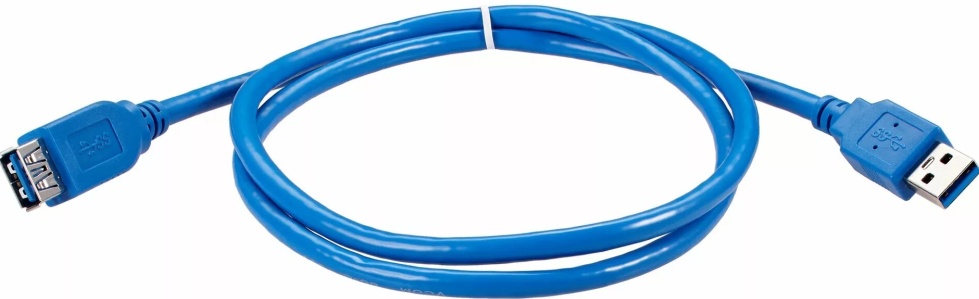 Кабель USB 3.0 AM/AF VCOM (VUS7065-1M***); 1,0 м; синий