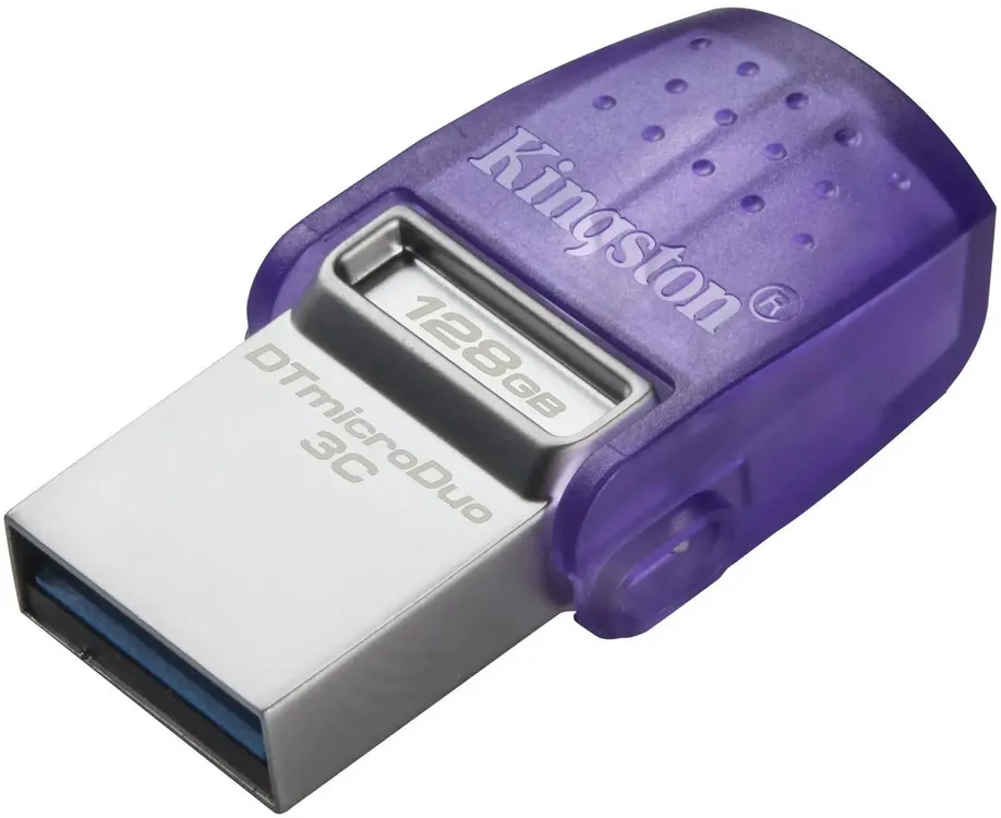 Накопитель USB-флэш 128 ГБ Kingston DataTraveler microDuo 3C 128GB (DTDUO3CG3/128GB***)
