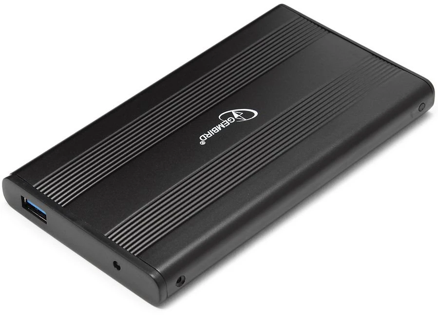 Внешний карман для HDD 2,5" Gembird (EE2-U3S-5); USB 3.0; металл+пластик; черный
