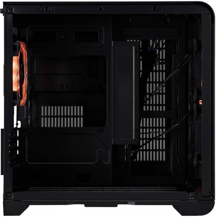 Корпус 1STPLAYER VT5 ARGB Black (VT5-BK-3FS7); mATX; Mini-Tower; 3x120мм; 1xUSB 2.0/2xUSB 3.X; Mic/Aud; чёрный