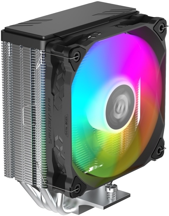 Кулер для процессора 120 мм PentaWave PC-Z04E SRB ARGB (PC-Z04ESRBARGBPWM), 1x120 мм, 4 pin, ARGB, 1850 об/мин, черный, 220 Вт, 12-32,6 дБ, 4 трубки