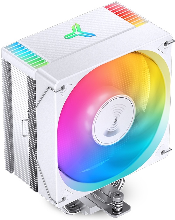Кулер для процессора 120 мм JONSBO CR-1000 EVO ARGB White , 1x120 мм, 4 pin, ARGB, 600-1500 об/мин, белый, 220 Вт, 32 дБ, 4 трубки, алюминий, медь