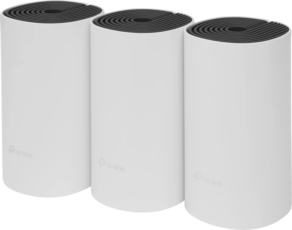 Точка доступа Mesh-система TP-Link Deco E4(3-pack) (AC1200***); 1200 Мбит/с (300 Мбит/с+ 867 Мбит/с)