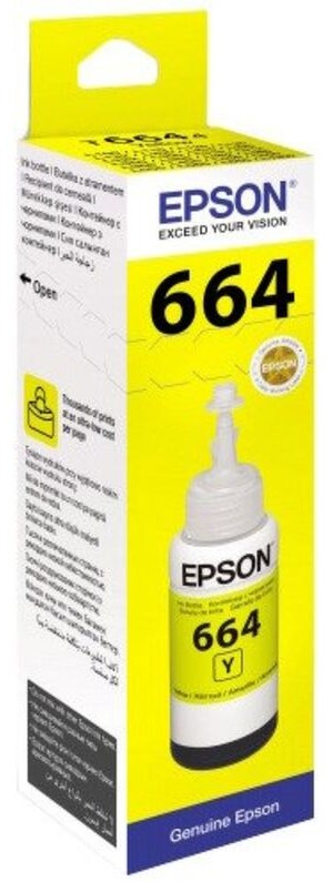 Контейнер Epson T6644 (C13T66444A***); L100/L200; 70 мл; желтый (yellow)