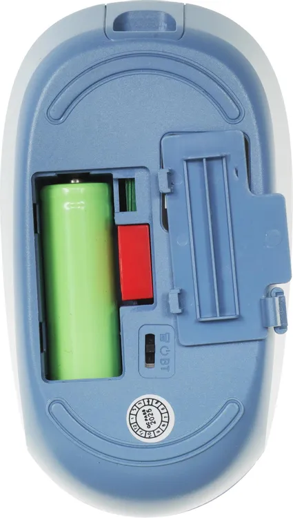 Мышь беспроводная Defender Smart MM-396 Blue (52397); BT/2.4 Ггц; оптический; 1600 dpi; 2 кнопки; колесо-кнопка; аккумулятор 500 мА·ч; синий