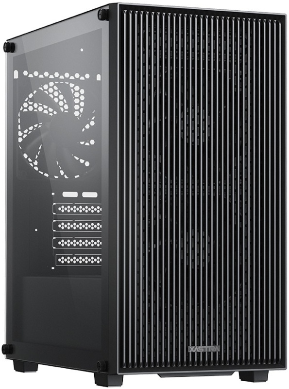 Корпус XASTRA A307M 3BK Black (A307M-3FC12BK); mATX; Mini-Tower; без БП; сталь; 2x3.5" int.; 3 x 120 мм; 2xUSB 2.0/1xUSB 3.0/2xMic/Aud; чёрный
