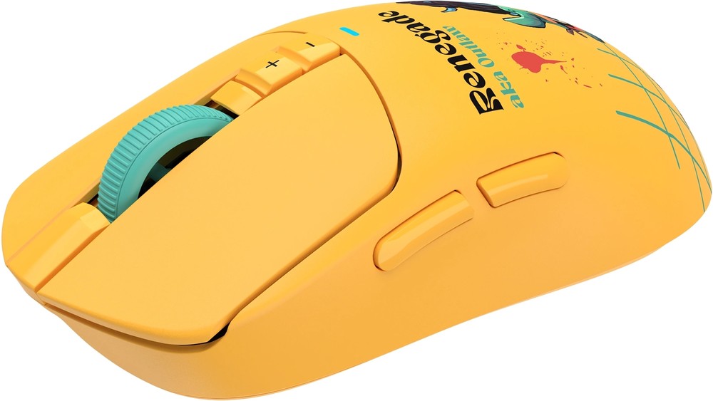 Мышь игровая A4Tech Bloody R72 Ultra Renegade Sunset; 2.4 Ггц; USB; оптический; 20000 dpi; 7 кнопок; колесо-кнопка; аккумулятор 300 мАч; желтый