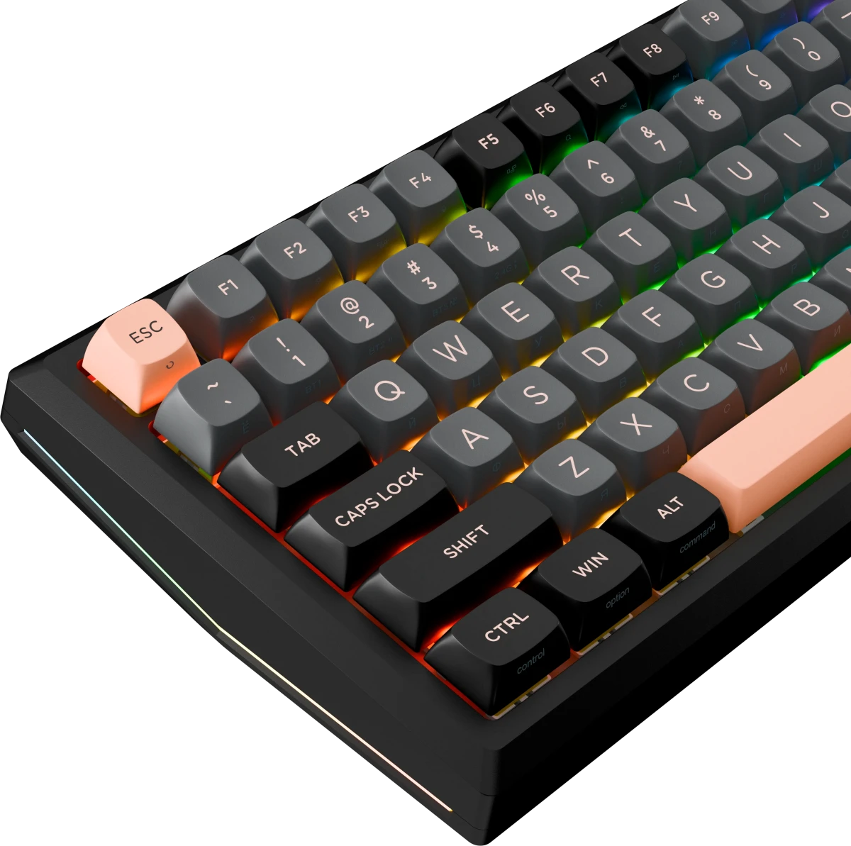 Клавиатура игровая Redragon Eclipse Pro Black (72708); USB + (BT/2.4 Ггц); механическая; 83 клавиш; Hot Swap; 12 (+FN); экран; RGB подсветка; встроенн