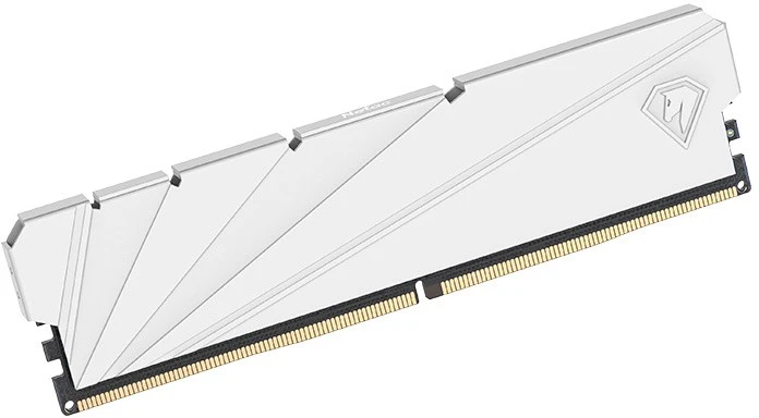 Модуль памяти DDR4 16 ГБ Netac SHADOW S 16GB White (NTSSD4P32SP-16W***); 25600 MБ/с; 3200 МГц; радиаторы; RET