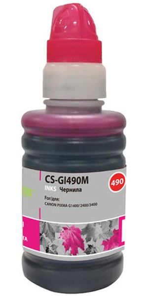 Чернила для Canon Cactus (CS-GI-490M); пурпурный (magenta); Canon Pixma G14XX/G24XX/G34XX/44XX