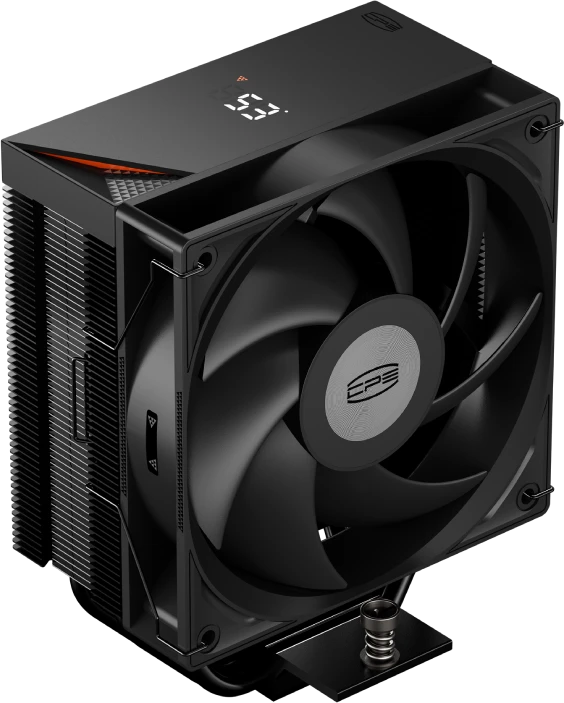 Кулер для процессора 120 мм PCCooler RT400 Digital (RT400-BKNWYL-GL), 1x120 мм, 4 pin, USB, 500-2200 об/мин, черный, 235 Вт, 34.9 дБ, есть дисплей