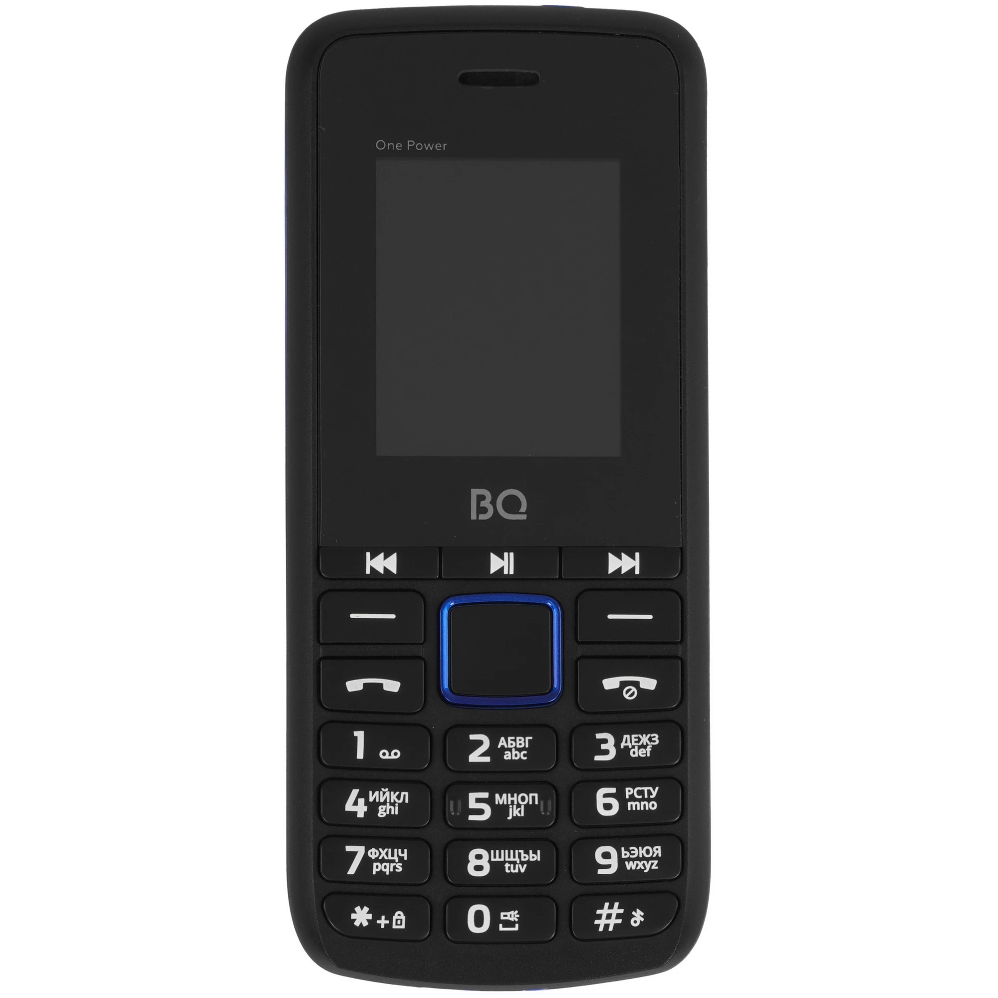 Мобильный телефон BQ One Power (BQ 1846) черный+синий; 1.77"; TFT; 160x128; 0.1 Мп; 32 Мб/32 Мб; 2 000 мА/ч