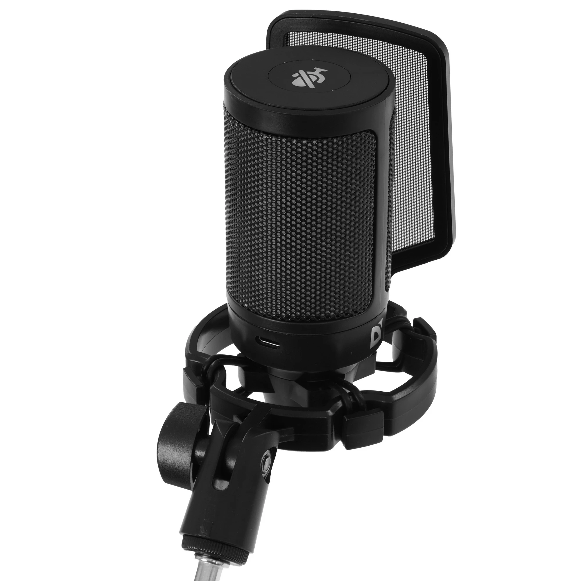 Микрофон Defender Impulse GMC 650 Black (64665); конденсаторный; кардиоидный; 60 - 18 000 Гц; стойка-пантограф со струбциной; 1,7 м; USB; чёрный