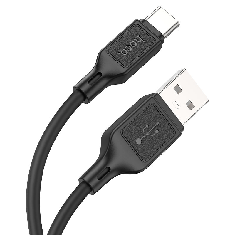 Кабель USB 2.0 AM/Type-C Hoco X90 Cool; 3А; 1,0 м; силикон; черный
