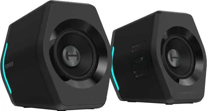 Акустическая система 2.0 Edifier G2000 Black (6923520267972); 32 Вт; 98 - 20 000 Гц; BT; LED подсветка; регулировка на боковой панели; jack 3.5 mm; пи