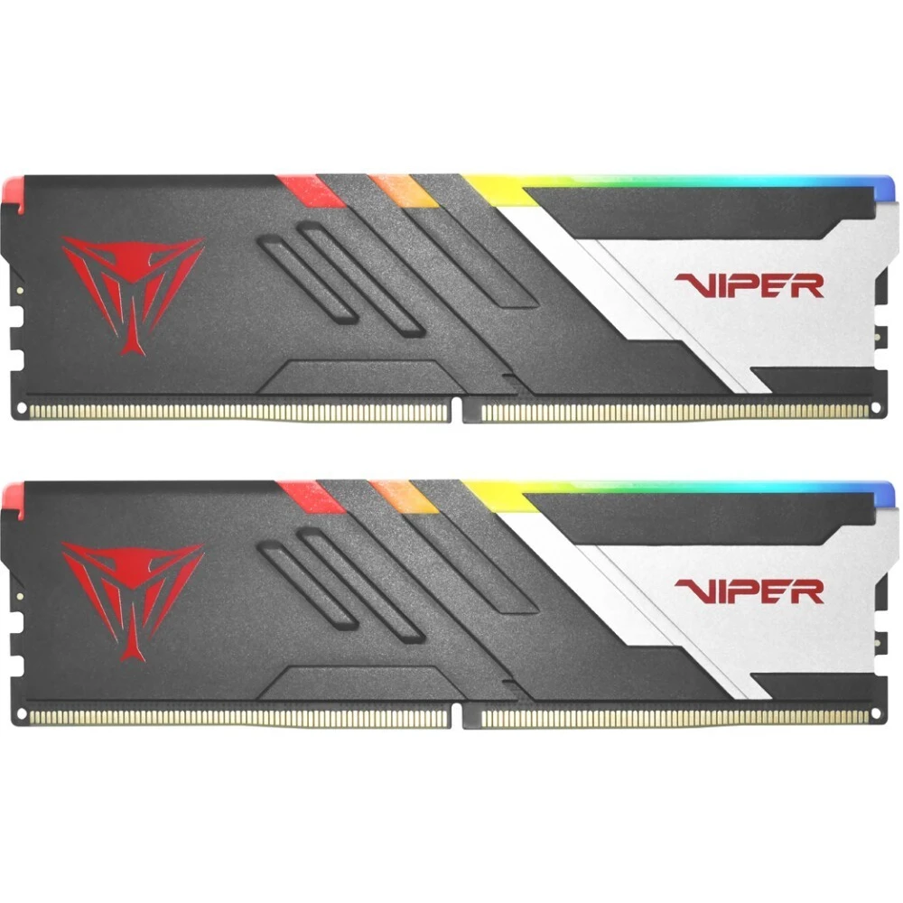 Модуль памяти DDR5 32 Гб (2x16 ГБ) Patriot Viper Venom RGB (PVVR532G680C34K***); 6800 МГц; радиаторы; RET