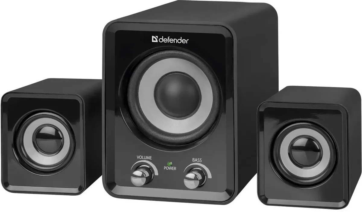 Акустическая система 2.1 Defender #1 Z4 (65508***); 11 Вт; 50 - 20 000 Гц; пластик; регулятор на пер