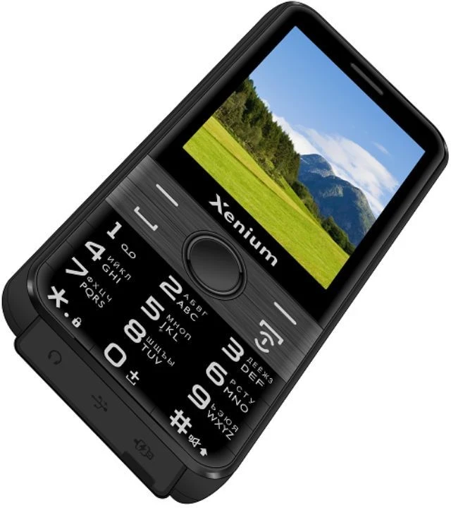 Мобильный телефон Xenium X800 (CTX800BLK) черный; 2.8"; TFT; 400x240; 2 Мп; 64 Мб/128 Мб; 1 250 мА/ч