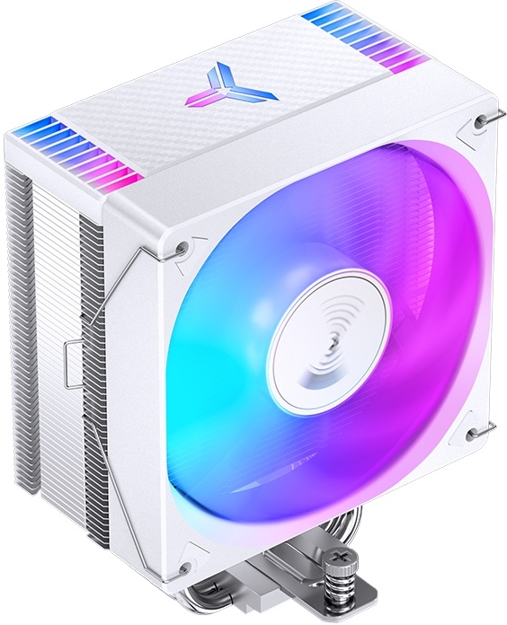Кулер для процессора 120 мм JONSBO CR-1000 EVO Color White, 1x120 мм, 4 pin, 600-1500 об/мин, белый, 220 Вт, 32 дБ, 4 трубки, алюминий, медь