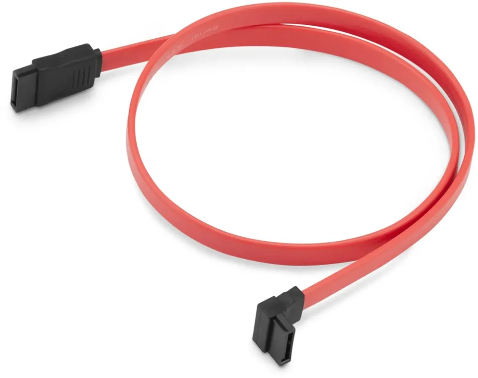 Кабель SATA #; 0,5 м; SATA; SATA; развернутый на 90° коннектор; (2шт. в пакете)
