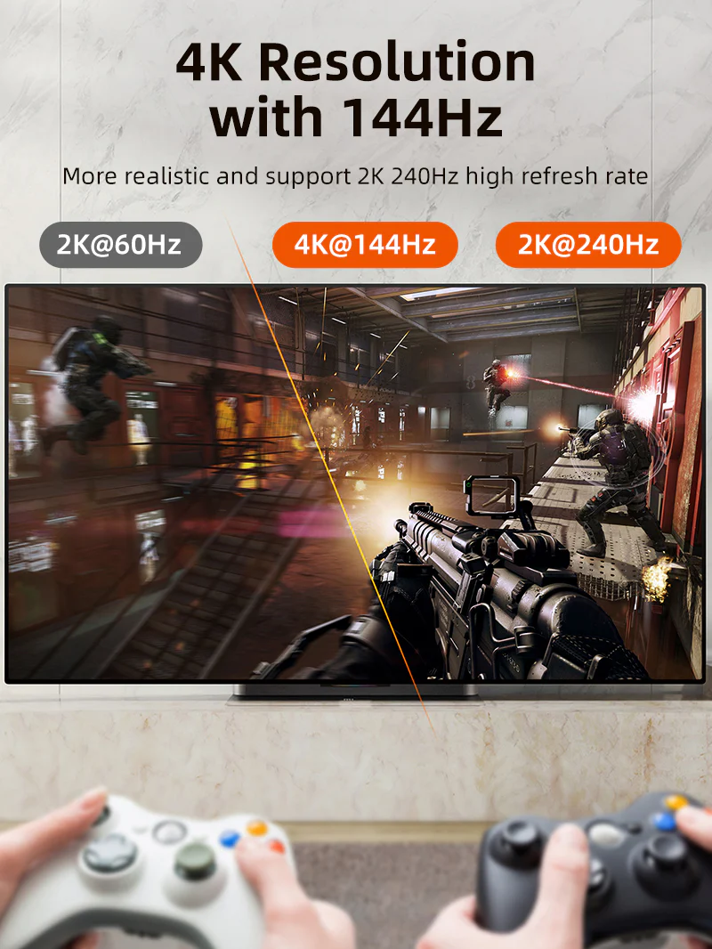 Кабель Type-C/HDMI CABLETIME CC15L (CT-CMHD8K-ZG2) 8K60Hz; 4K144Hz; 2K240Hz, VMM7100 чип; 2 м, чёрный