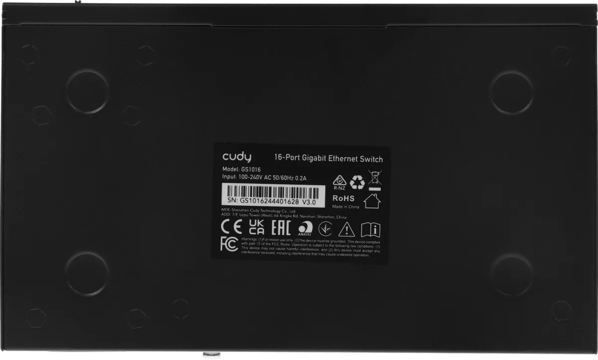 Коммутатор неуправляемый Cudy GS1016; 16x1Гбит/с