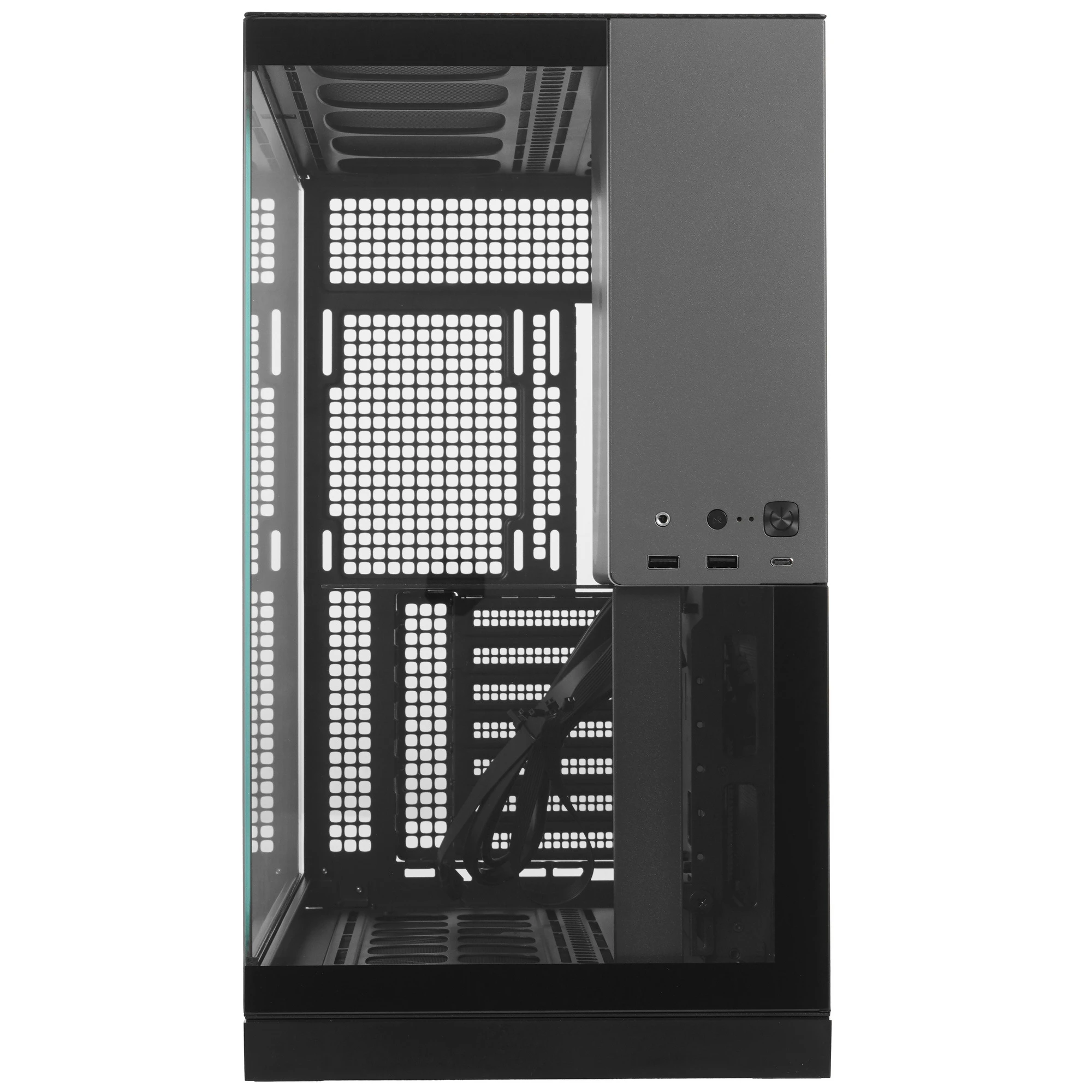 Корпус Geometric Future Model 5 Black Gray (1AM5WKBK00100***); E-ATX; Middl-Tower; без БП; ; 2xUSB 3