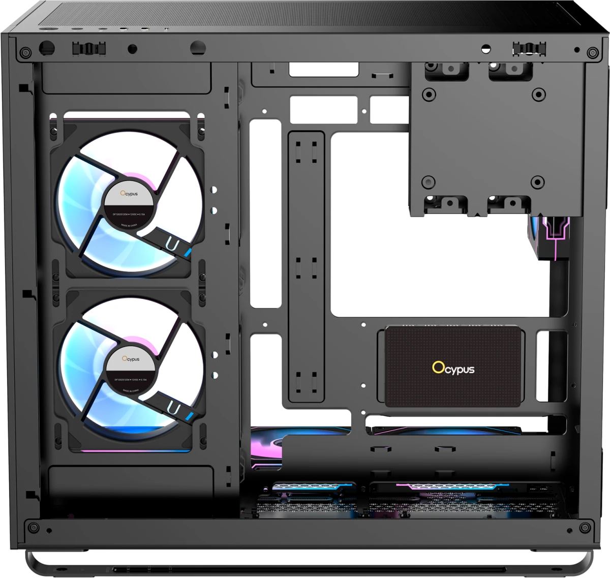 Контроллер вентиляторов ARGB Ocypus Delta EH10 Pro Black (Delta-EH10-BKN00PXX-GL); 10 вентиляторов; 4-pin(PWM)+3-pin(ARGB); Sata (Power); пульт ДУ; че