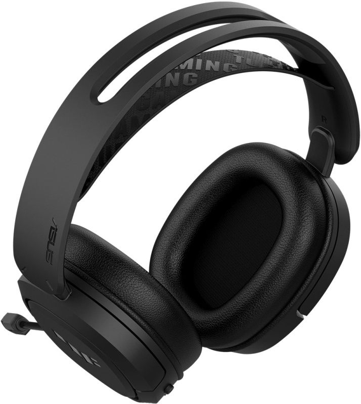 Гарнитура беспроводная Asus TUF Gaming H1 WL Black (90YH0391-B3UA00); игровая; 2,4 Ггц; USB Type-A+Type-C; оголовье; 20 - 20 кГц; виртуальный звук 7,1