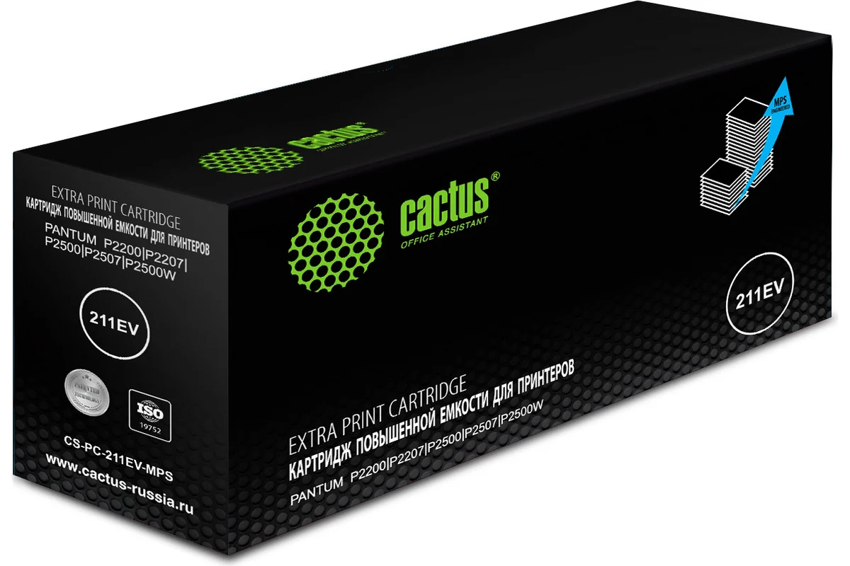Картридж Cactus Pantum CS-PC-211EV-MPS***; P2200/M6500; 6000 стр при 5%; чёрный