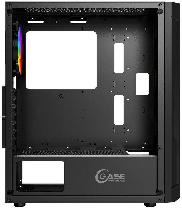 Корпус Powercase MISTRAL EVO AIR (CMIEE-A4***); ATX; Midi-Tower; без БП; сталь; 2x3.5" int.; 4 x 120 мм; 2xUSB 3.0/2xUSB 2.0/Mic/Aud; чёрный