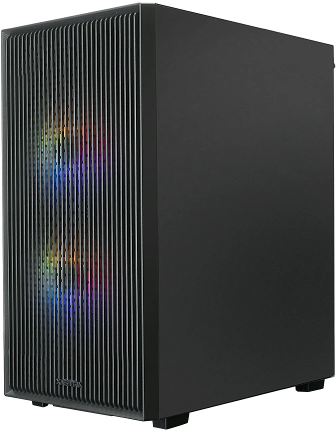 Корпус XASTRA A307M 3FRGB Black (A307M-3FC12F); mATX; Mini-Tower; без БП; сталь; 2x3.5" int.; 3 x 120 мм; 2xUSB 2.0/1xUSB 3.0/2xMic/Aud; чёрный