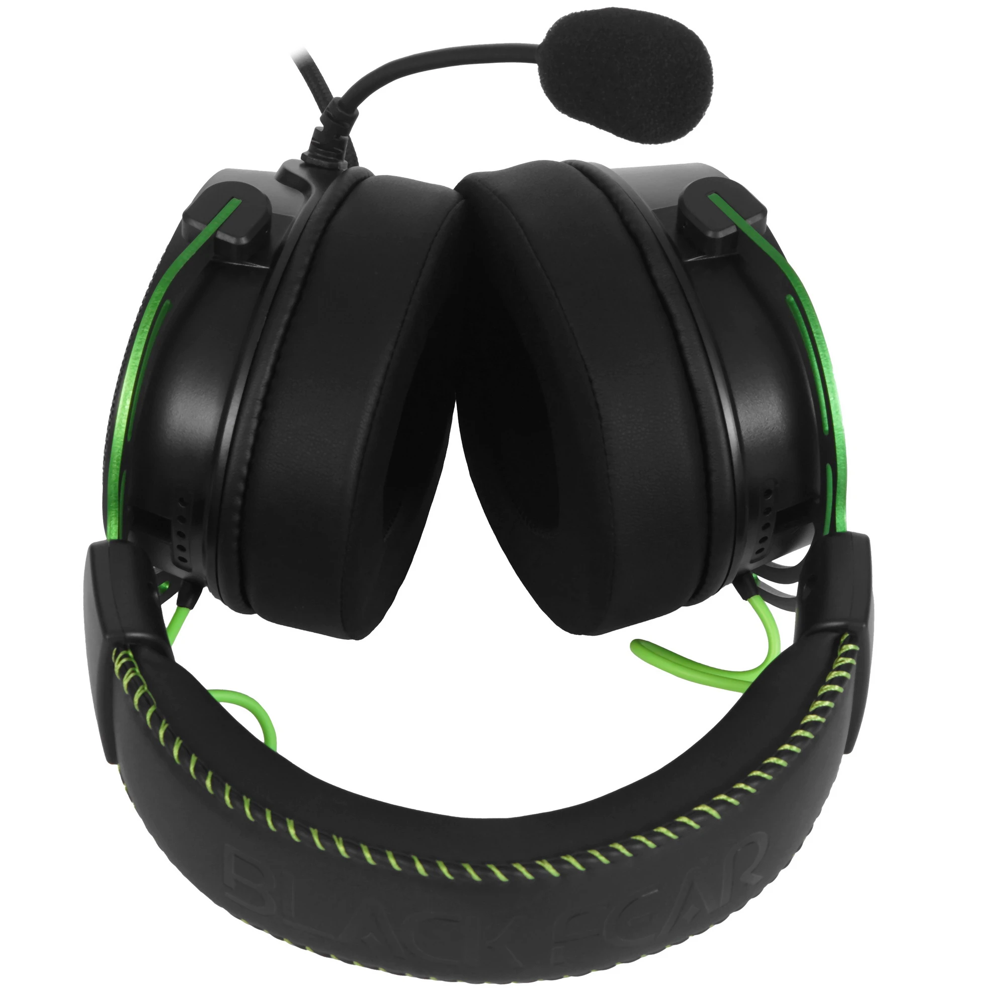 Гарнитура игровая T Line BlackFear (64710); оголовье (headband); 20 - 20 кГц; 32 Ом; 2 м; виртуальный 7.1; регулятор громкости; USB; подсветка LED