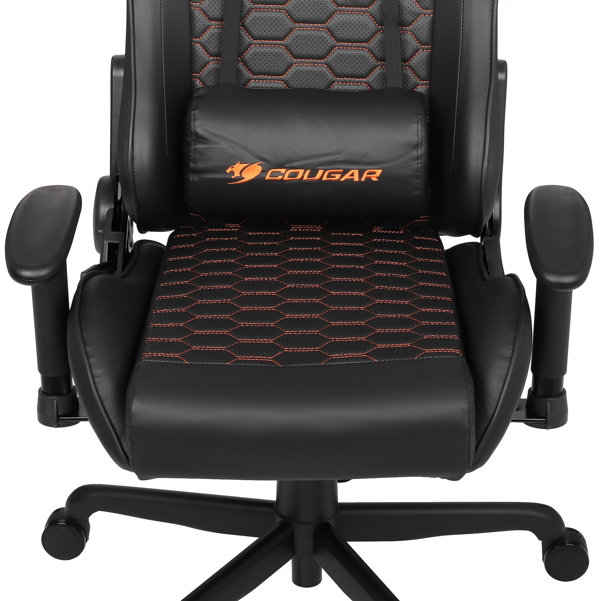 Кресло для геймеров Cougar OUTRIDER Black (CGR-OUTRIDER-B); иск. кожа; регулировка подлокотников 2D; чёрный; 80 мм (класс 4); нагрузка до 120 кг