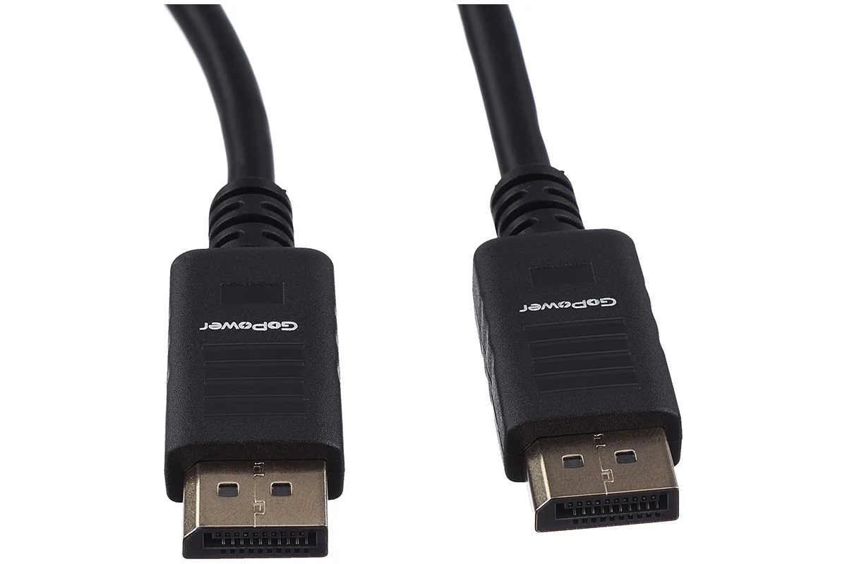Кабель DisplayPort -> DisplayPort  GoPower (00-00028932); 1.4v; 8K@60Hz(DSC); 1,8 м; пакет