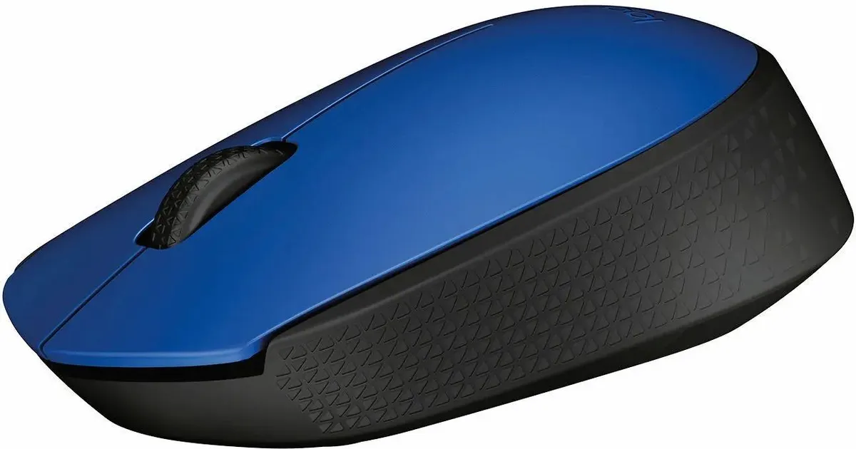 Мышь беспроводная Logitech M171 Blue/Black (910-004640***); USB; 3 кнопки; колесо-кнопка; 1хАА; синий