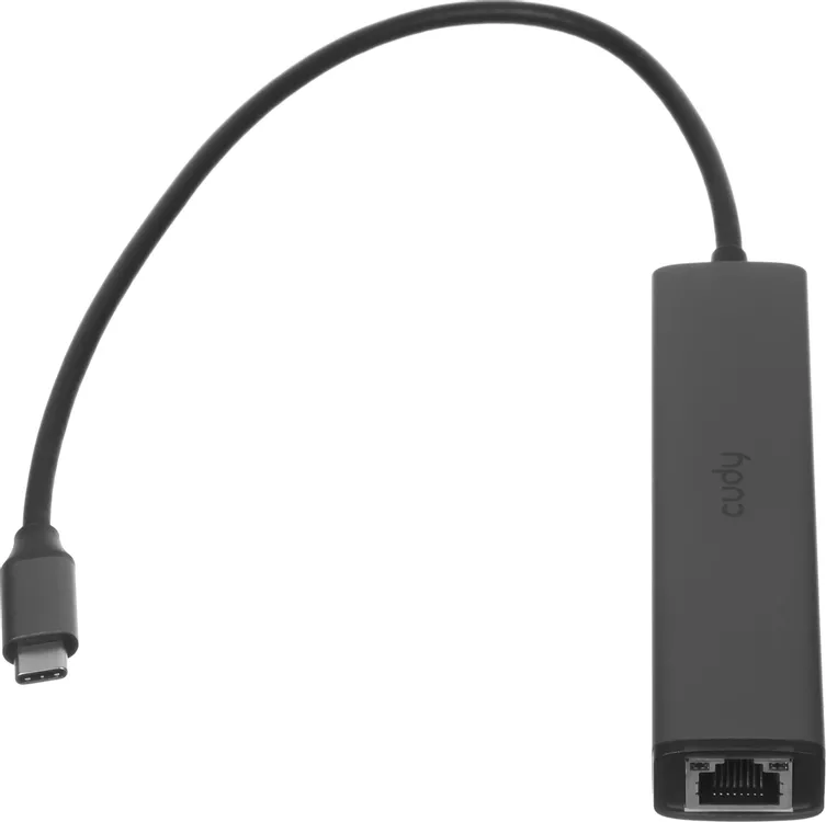 Концентратор USB внешний Cudy UH605, USB-C, 4xUSB (1xType-C, 3xUSB 3.2 Gen 1), RJ-45 1Гб/с, металл, 0,25 м, серый