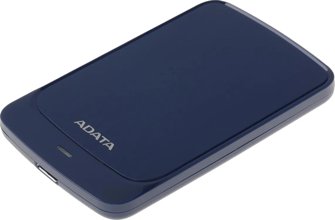 Внешний жесткий диск 1 ТБ A-Data HV320 Slim (AHV320-1TU31-CBL); 2.5"; USB 3.1; синий