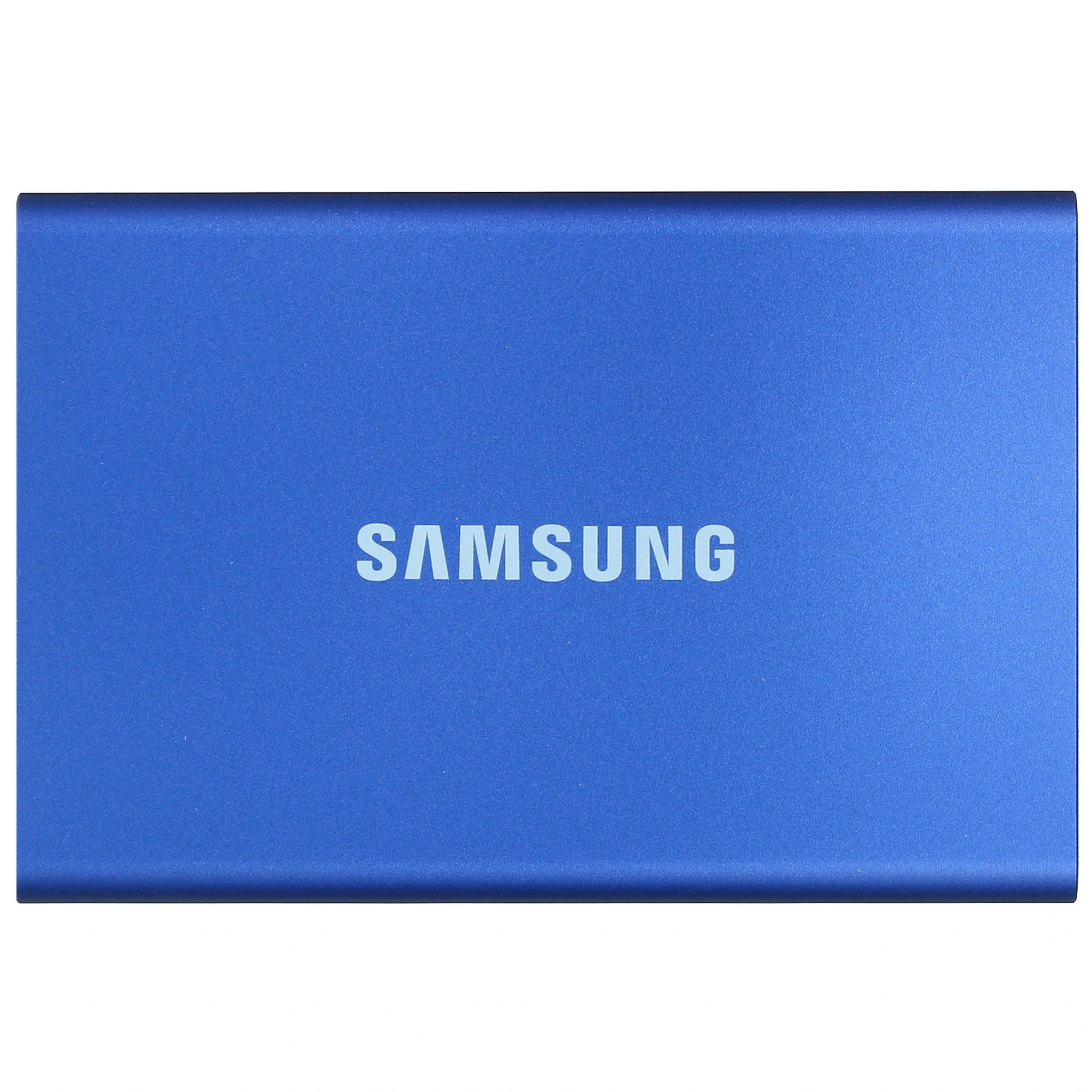 Внешний SSD 2 ТБ Samsung T7 Blue (MU-PC2T0H/WW); USB 3.2 Gen 2 Type-C; синий