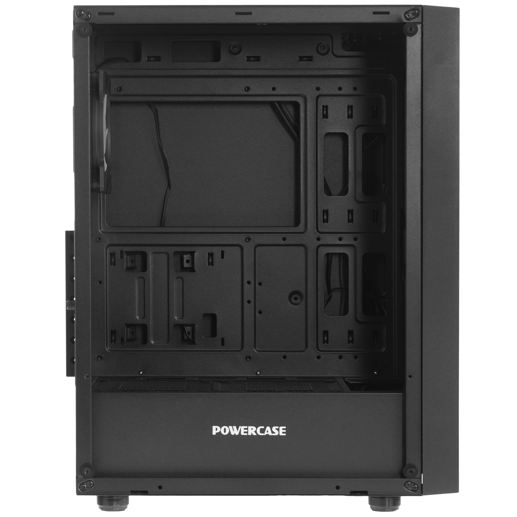 Корпус Powercase Mistral EA16 Black (CMAEA16-L4); ATX; Midi-Tower; 4х120 мм; 2xUSB 2.0/1xUSB 3.0; Mic/Audio; черный