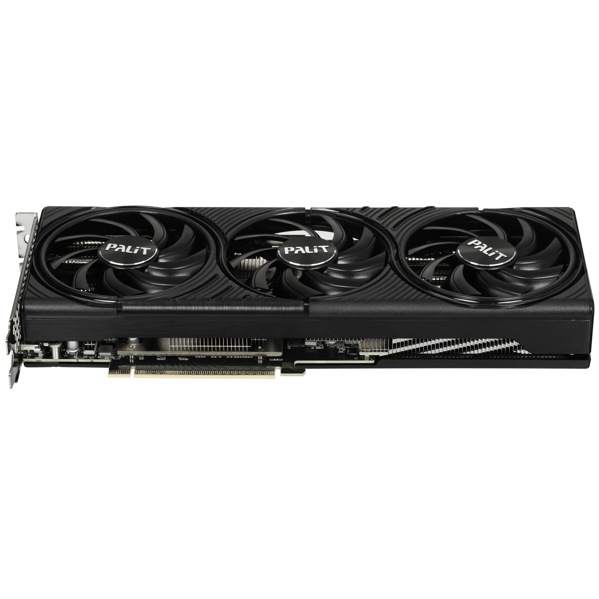 Видеокарта Nvidia GeForce RTX 5070 12 ГБ GDDR7 Palit Infinity 3 OC (NE75070S19K9-GB2050S); 2325-2542 MГц; 28 ГГц; 192 бит;  1xHDMI; 3xDP; 2-slot
