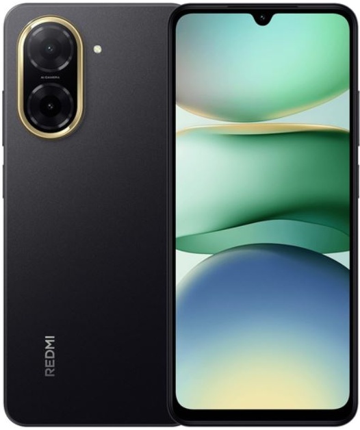 Смартфон Xiaomi Redmi A5 4/128 Гб Black;  6.88" IPS 90 Гц; 1640 x 720; Unisoc T7250 8 ядер 1.8 Ггц; 32+0.08 Мп/8 Мп BT5.2; WiFi 802.11ac; Android 15
