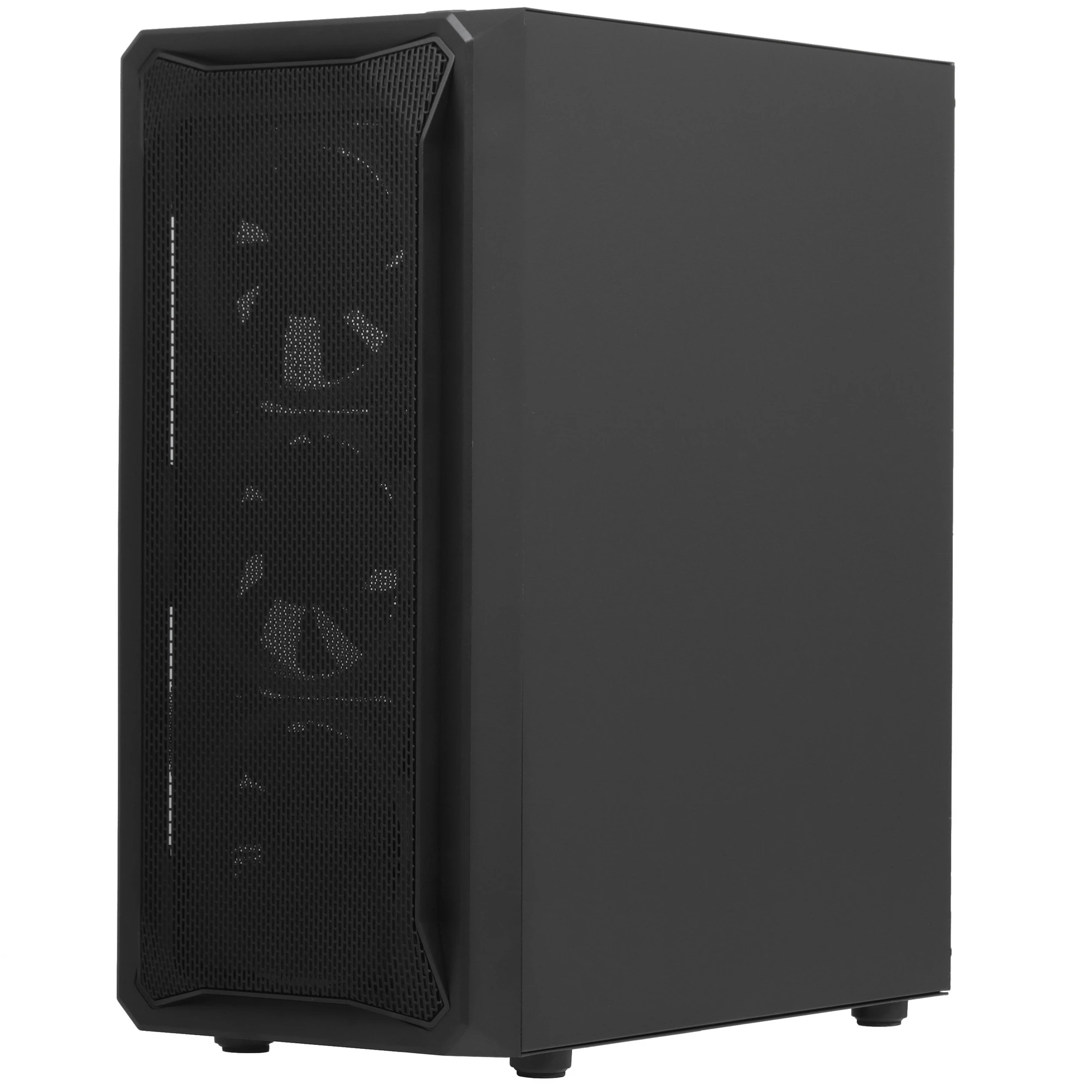 Корпус Powercase Mistral Z4 Mesh LED (CMIZB-L4***); ATX; Midi-Tower; без БП; сталь; 2x3.5" int.; 4 x 120 мм; 2xUSB 3.0/2xUSB 2.0/Mic/Aud; чёрный
