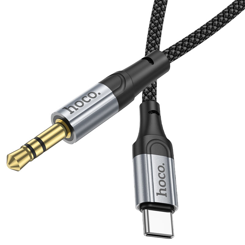 Переходник Hoco UPA26 Black; Type-C; 3,5 мм (mini-jack); 1,0 м