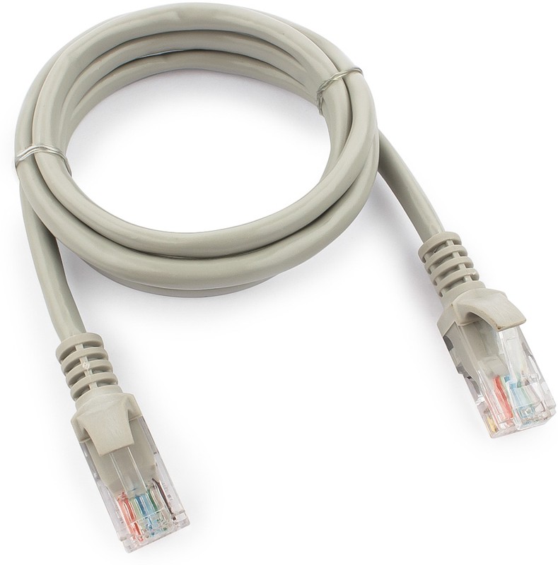Кабель патч-корд Cablexpert PP6U-1M (088121), UTP, Cat.6, 26 AWG, омеднённый алюминий, литой, 1 м, серый