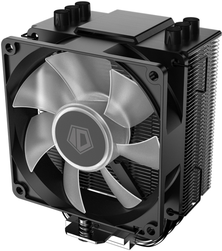 Кулер для процессора 92 мм ID-Cooling SE-903-XT FRGB (SE-903-XT FRGB), 1x92 мм, 4 pin, 500-2200 об/мин, черный, 130 Вт, 25.6 дБ, 3 трубки