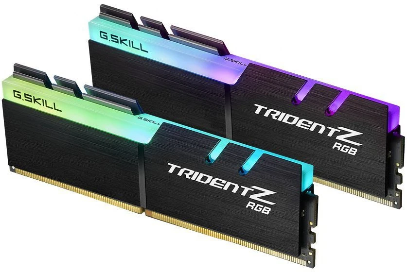 Модуль памяти DDR4 32 Гб (2x16 ГБ) G.Skill Trident Z RGB Black (F4-3600C18D-32GTZR); 3600 МГц; RGB подсветка; радиаторы; RET
