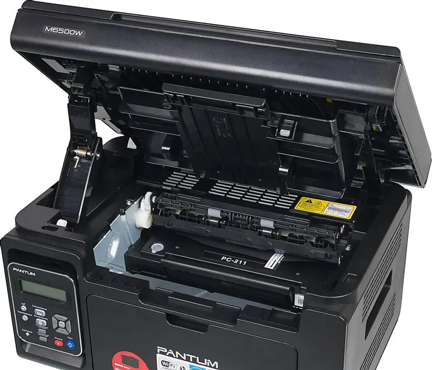 МФУ лазерное Pantum M6500W***; A4; 1200 x 1200 dpi; 22 ч/б, ст/мин; ЖК-экран; USB Hi-Speed; Wi-Fi, 1,6 т/карт, max 20 т/мес, рек 2 т/мес, черный