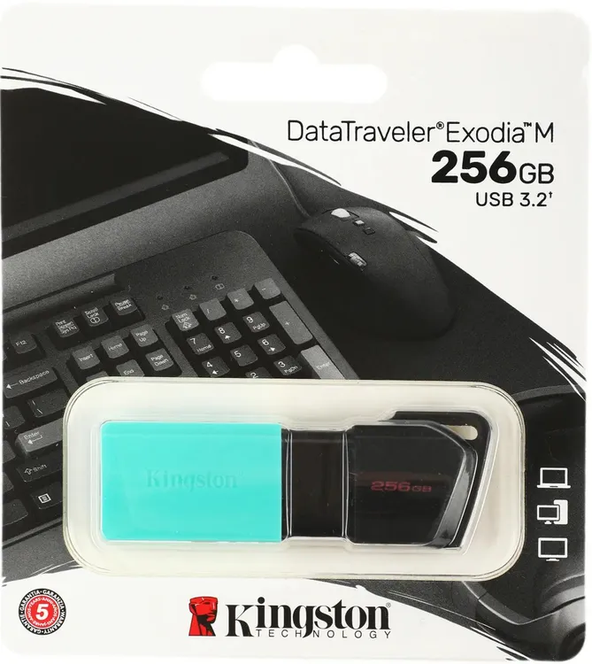 Накопитель USB-флэш 256 ГБ Kingston DataTraveler Exodia M (DTXM/256GB***); USB 3.0